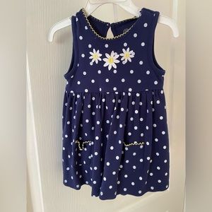 Cute baby girl flowers polka dot outfit 🌼 dress with shorts.